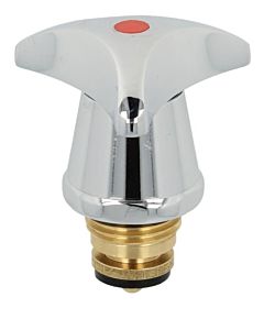 Heinrich Schulte Oberteil Z011008-00010 3/8", mit Dreikant-Metallgriff warm, verchromt