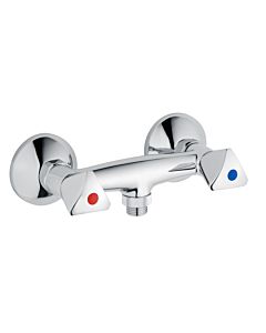 Heinrich Schulte classic-line_2 Duscharmatur Z026229-10010 1/2", ohne Brausegarnitur, eigensicher, verchromt, Trianongriff