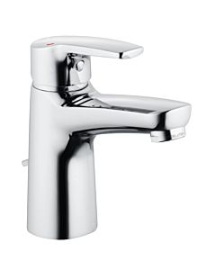 Heinrich Schulte alpha_100 Waschtisch-Einhebelmischer Z058132-00010 Ausladung 115mm, hoch, verchromt, mit Ablaufgarnitur