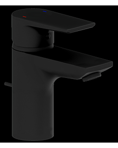 Heinrich Schulte alpha_400 Waschtischarmatur Z069122-00280 Ausladung 105mm, mit Ablaufgarnitur, mattschwarz