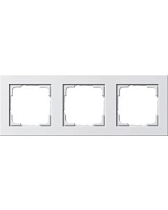 Gira 021329 cover frame E2 3-gang Reinweiß glossy