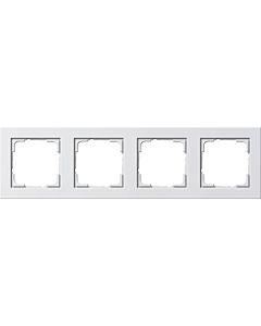 Gira 021429 Abdeckrahmen E2 4f.Reinweiß glänzend