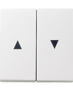 Gira 029403 Jalousieschalter rocker 2-gang with arrow symbol Reinweiß glossy symbol 029403