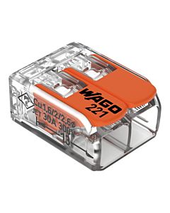 WAGO Compact connecting terminal with lever 221-612 2-wire up to 6qmm