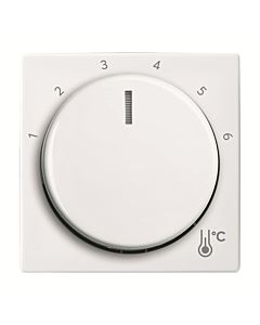 Plaque de recouvrement Busch-Jaeger pour bouton rotatif Raumtemperaturregler blanc alpin 2CKA001710A4193 1794 R-914, Busch-balance® SI, avec graduation d&#39;impression 2000 -6