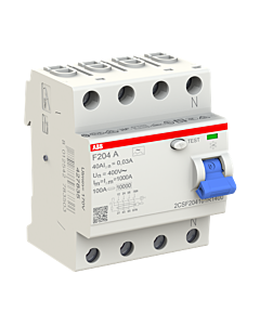 ABB Stotz F204 A-40/0.03 FI-Schutzschalter 2CSF204101R1400 4P,Typ A,40A,30mA