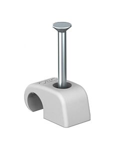 OBO Nagel-Fix with nail 2x25mm 2228432 light grey; RAL 7035