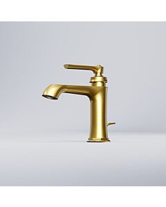 Steinberg Series 350 washbasin mixer 3501000BG with waste set, brushed gold