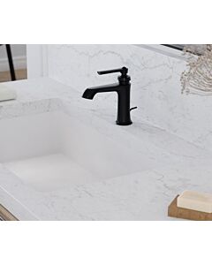 Steinberg Series 350 washbasin mixer 3501000S with waste set, matt black