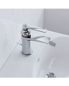 Steinberg Series 350 bidet faucet 3501300 with drain fitting, chrome