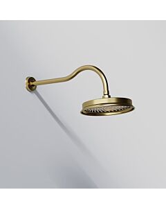 Steinberg Serie 350 Kopfbrausenset 3501680BG Wandmontage, Easy Clean, brushed gold