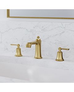 Steinberg Series 350 washbasin mixer 3502000BG with waste set, projection 130mm, brushed gold