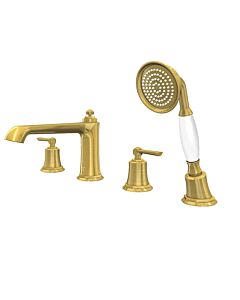 Steinberg Series 350 four-hole bath mixer 3502400BG projection 206 mm, brushed gold