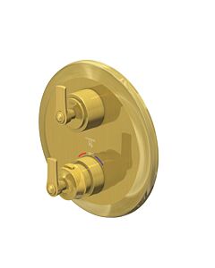 Steinberg Serie 350 Brausethermostat 35041333BG Unterputz, 2-Wege Umsteller, brushed gold