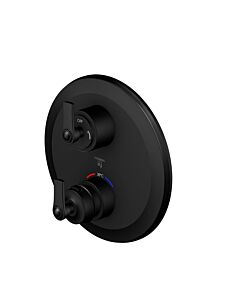 Steinberg Thermostat de douche série 350 35041333S encastré, inverseur 2 voies, noir mat