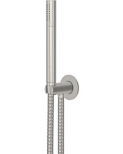 Steinberg Serie 100 1001670BN avec coude de raccordement mural et flexible de douche 1500 mm, nickel brossé