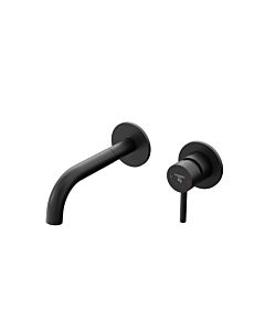 Steinberg Serie 100 basin mixer 10018143S concealed, projection 195 mm, wall mounting, matt black