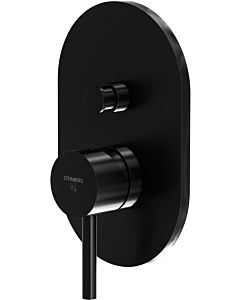 Steinberg Serie 100 bath fitting 10021033S concealed, with cover plate 120 x 185 mm, matt black