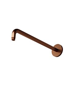 Bras de douche Steinberg série 100 1007910 BC rond, mural, 450 mm, avec support mural renforcé, cuivre brossé