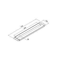 Steinberg Serie 100 Montageplatte 1009411 für alle Waschtisch- und Wannenstandarmaturen