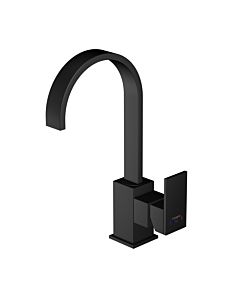 Steinberg Serie 135 basin mixer 1351401S projection 150mm, height 300mm, swiveling, without waste set, matt black