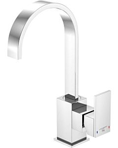 Steinberg Serie 135 Waschtischarmatur 1351501 chrom, schwenkbarer Auslauf, mit Ablaufgarnitur