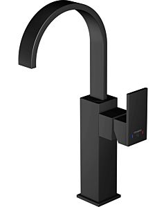 Steinberg Serie 135 basin mixer 1351551S projection 150mm, height 340mm, swiveling cascade spout, matt black