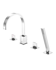 Steinberg Serie 135 4-hole bath mixer 1352402 projection 210 mm, chrome, swiveling gush spout