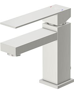 Steinberg Serie 160 Waschtischarmatur 1601000BN Ausladung 120mm, mit Ablaufgarnitur 1 1/4", Brushed Nickel