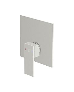 Steinberg Serie 160 finishing assembly set 16022433BN brushed nickel, cover plate 165x165mm, for bath/shower mixer