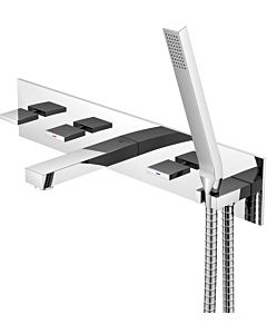 Steinberg Unterputz-5-Loch-Wannen-Armatur Serie  160 1602692, chrom, mit Handbrause
