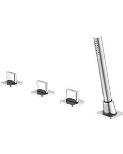 Steinberg Serie 230 Wannen 4 Loch Armatur 2302480 mit ausziehbarer Handbrause, chrom