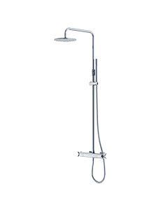 Steinberg Serie 250 Brauseset Aufputz 2502721 mit Thermostatarmatur und Regenbrause, chrom