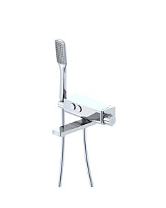 Steinberg Serie 390 bath / shower thermostat 3903172 2000 / 2 &quot;, projection 200mm, with hand shower and shower hose 1500mm, chrome