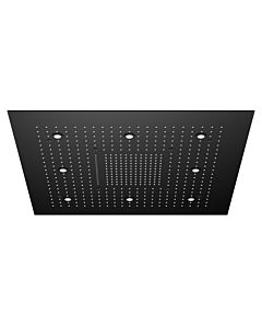 Steinberg Serie 390 Panneau de pluie Sensual Rain 3906680S 800x800mm, avec LED, pour installation au plafond, noir mat