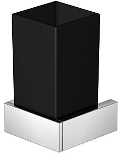 Steinberg porte-verre Serie 460 avec verre satiné noir, chromé , laiton