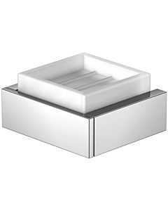 Steinberg porte-savon Serie 460 4602201 chromé , verre blanc satiné