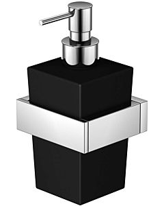 Steinberg Seifenspender Serie 460 4608002 chromé , verre satiné noir, modèle mural