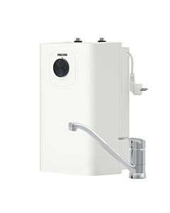 STIEBEL ELTRON Kleinspeicher sans pression SNU 5 Plus avec mitigeur MAE-K pour évier, fonction anti-goutte et thermostop, avec bouchon, chaudière sous évier 5 litres basse pression, 2 kW, 204976