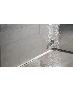 TECE drainprofil Duschrinne Set mit Ablauf 1200mm Edelstahl gebürstet