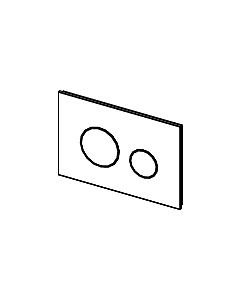 TECELoop Betätigungsplatte 9240658 Glas schwarz, Tasten gold