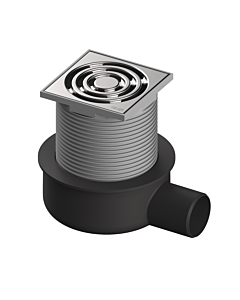 TECEdrainpoint S 50 Ablaufset 3601050 100x100 mm, DN50, waagerecht, superflach
