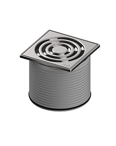 TECEdrainpoint S Rostrahmen 3660002 100x100mm, Edelstahl, mit Designrost