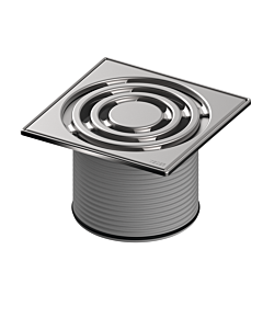 TECEdrainpoint S Rostrahmen 3660004 142x142mm, Edelstahl, mit Designrost