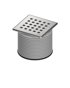 TECEdrainpoint S Rostrahmen 3660007 100x100mm, Edelstahl, Designrost quadratum