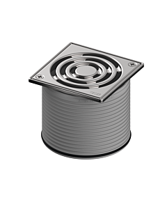 TECEdrainpoint S Rostrahmen 3660009 100x100mm, Edelstahl, Designrost verschraubbar