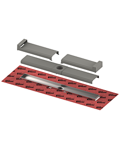 TECE Caniveau de douche TECEdrainline 600702 700 mm, collier d&#39;étanchéité Seal System monté