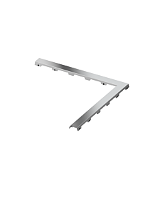 TECE TECEdrainline design grate 611082 polished stainless steel, 1000 x 1000 mm, for 90° angled channel