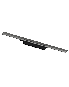 TECE drainprofile shower channel 670801 800 mm, Brushed Black Chrome / Chrome black brushed, width 55mm, PVD