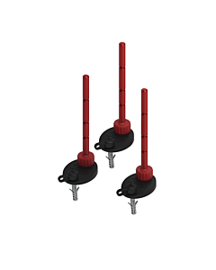 TECE pieds d&#39;assemblage de TECE écoulement TECE 95-194 mm, jeu = 3 pièces